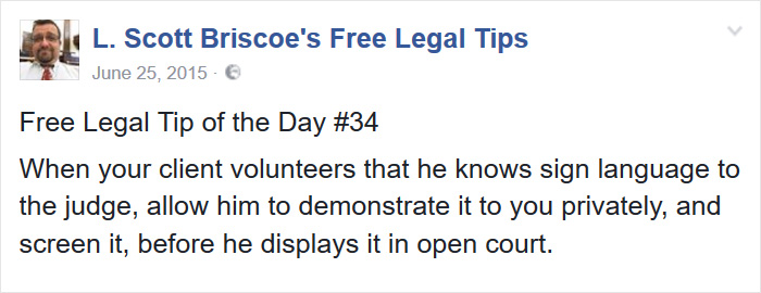 Screenshot - Free Legal Tips