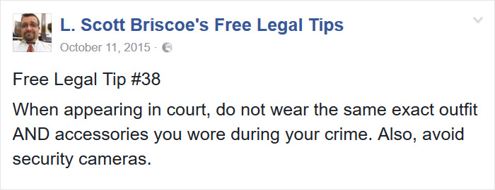 L. Scott Briscoe's Free Legal Tips Screenshot - Wasatch Defense Lawyers Screenshot - Free Legal Tips